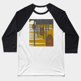 Bears hiding in the woods Baseball T-Shirt